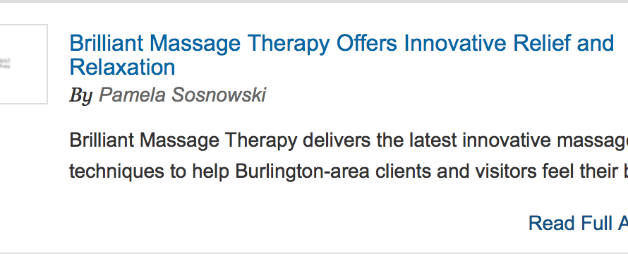Brilliant Massage Therapy Offers Innovative Relief and Relaxation