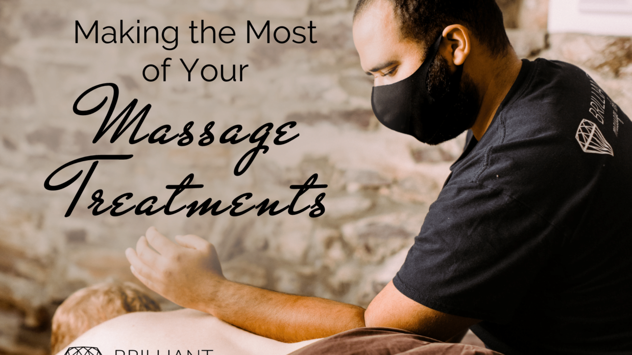 client having a massage on a massage table: text: making the most of your massage treatments