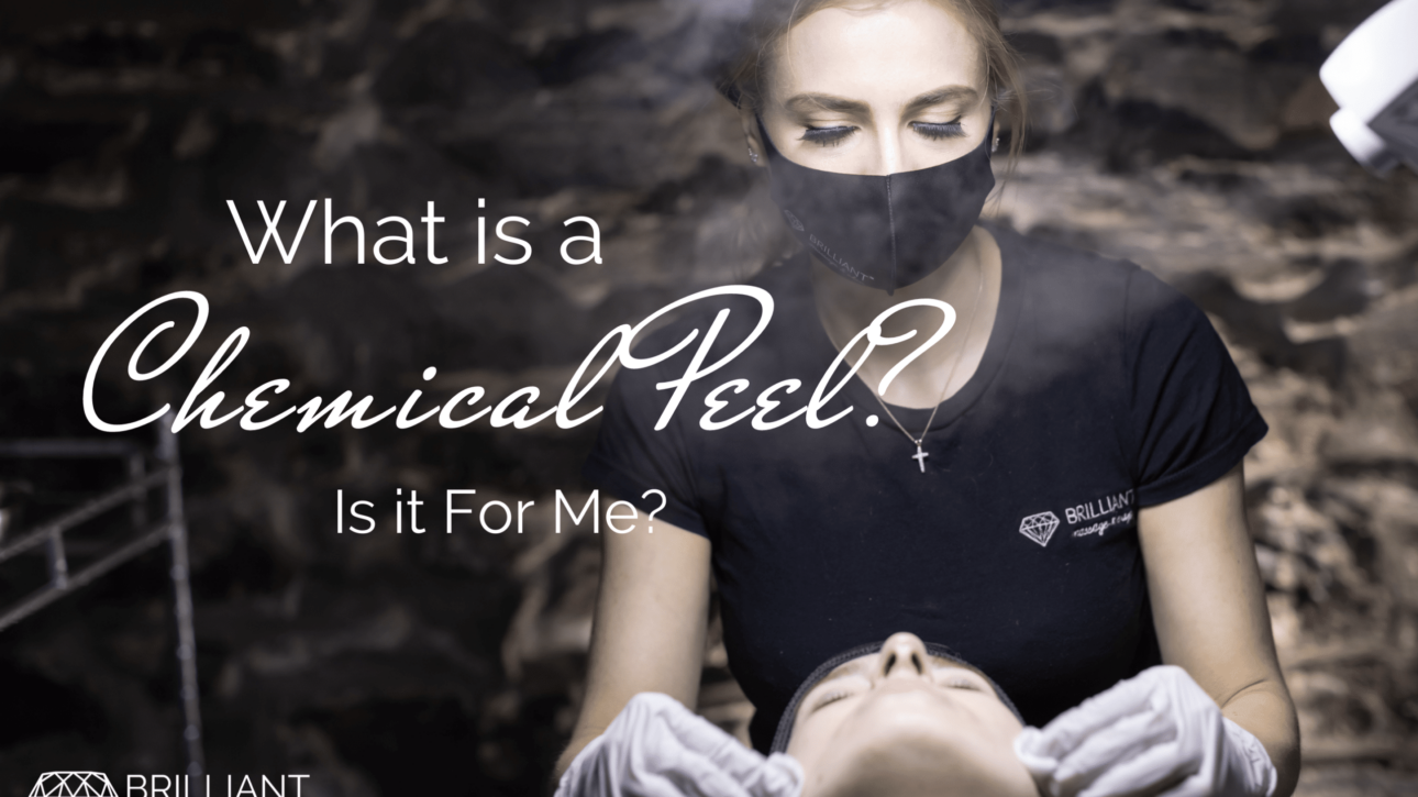 client having a facial: text: What is a chemical peel, is it for me?