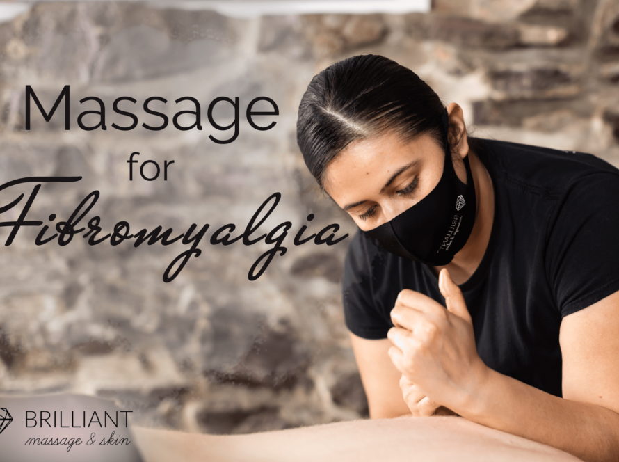 client having a back massage: text: massage for fibromyalgia