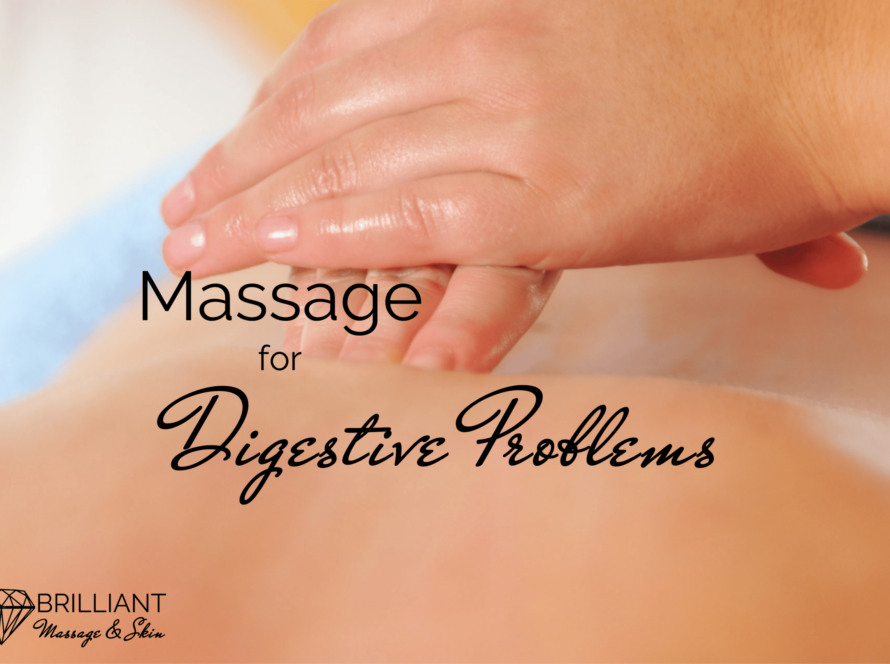 having a massage; text massage for digestive problems