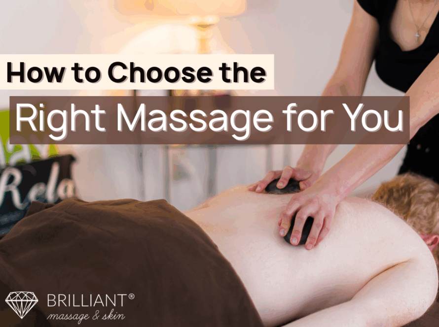 a client having a hot stone massage on his back. text: how to choose the right massage for you