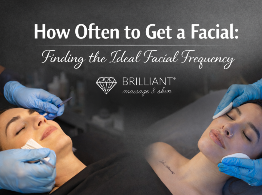 female clients having a facial, text: How often to get a facial: Finding the ideal facial frequency